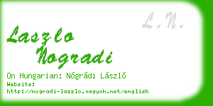 laszlo nogradi business card